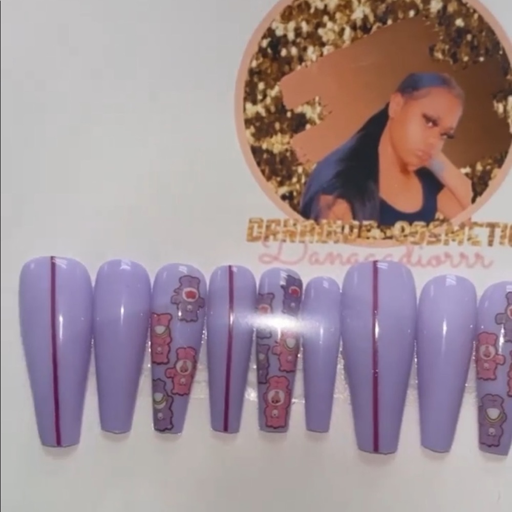 Press on nails by DanaDiorcosmetics on Instagram